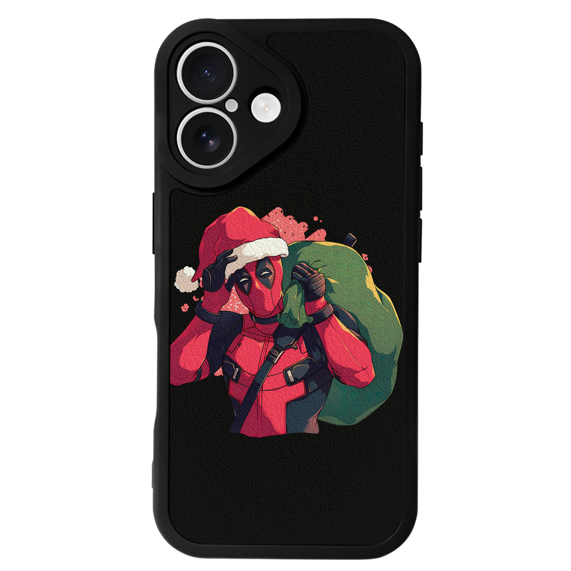 （画像用） Deadpool デッドプール 【iPhone 16シリーズ対応】シリコンスマホケース（レザー調） 材質：シリコン